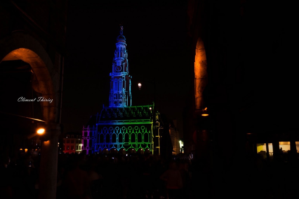 Beffroi video mapping Arras